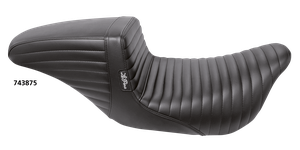 Asiento trasero Le Pera Kickflip negro para Harley-Davidson Touring