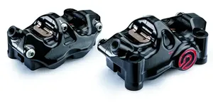 Kit de pinzas de freno 484 estilo Cafe Racer en color negro