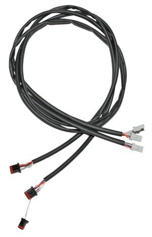Kits de extensión para manillar instalados en motocicleta Harley-Davidson Softail