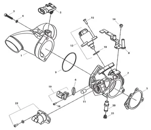 Cuerpo de mariposa y colector de admisión para modelo X-Wedge
