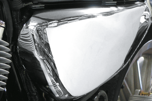 Par de tapas cromadas para chasis de motocicleta Harley-Davidson Sportster