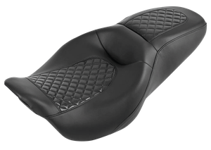 Asiento 2-Up C.C. Rider negro para Harley-Davidson Touring