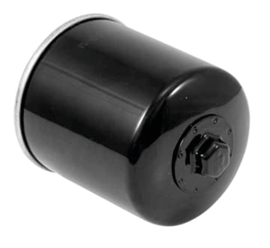 Filtro de aceite K&N Wrench-Off de color negro con etiqueta blanca