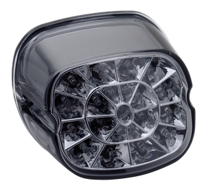 Luz trasera LED con patrón Spider Web estilo Laydown para motocicleta