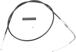 Cable de acelerador y ralentí con funda de vinilo negro para motocicleta