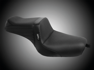 Asiento negro estilo Le Pera Tailwhip con respaldo para Harley-Davidson Sportster