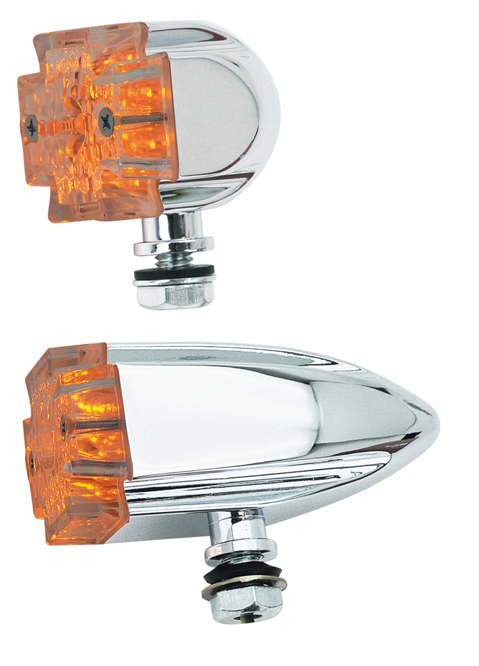 Par de pilotos marker LED con diseño de cruz maltesa para Harley-Davidson