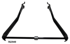 Soporte delantero metálico para horquillas tipo Springer en motocicleta clásica