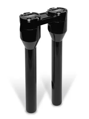 Elevador de horquilla estilo Clubman recto negro para motocicleta Harley-Davidson