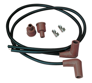 Conjunto de cables de bujía negro para motocicleta Harley-Davidson