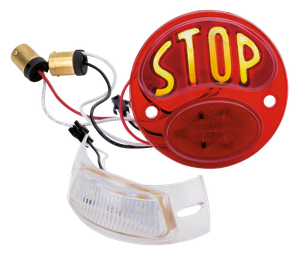 Piloto trasero LED negro No School Choppers para moto custom