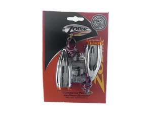 Conjunto de pilotos LED Infinity instalados en motocicleta Harley-Davidson