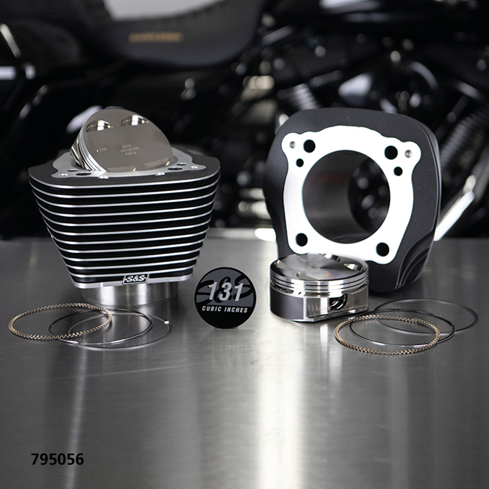 Par de cilindros big bore S&S color aluminio para motor Milwaukee Eight