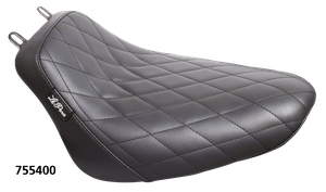 Asiento Le Pera Bare Bones negro para motocicleta Harley-Davidson Softail