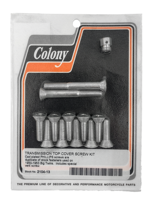 Kit de tornillos para tapa superior de transmisión de 4 marchas para Big Twin