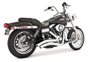 Manillar custom negro con radio de curvatura pronunciado para motocicleta
