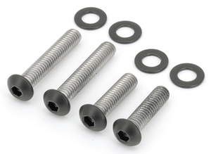 Kit de tornillos para puntal de guardabarros en acero inoxidable negro