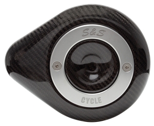 Filtro de aire S&S Stealth con acabado lágrima en fibra de carbono