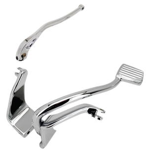 Par de controles centrales extendidos para motocicleta Harley-Davidson Sportster y Dyna