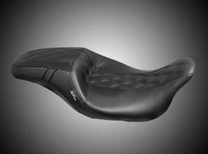 Asiento Le Pera Outcast negro para motocicleta Harley-Davidson Touring