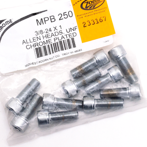 Surtido de tornillos Allen con acabado cromado brillante para motocicletas Harley-Davidson