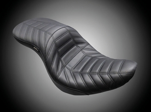 Asiento Le Pera Maverick Indy negro para Harley-Davidson Low Rider Milwaukee Eight