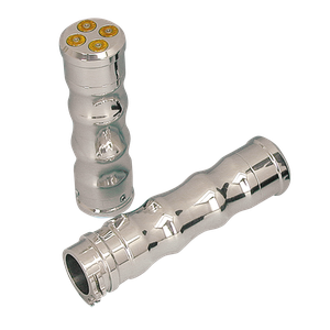 Par de puños Magnum .38 Police Special de aluminio billet negro