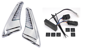 OJOS DE SERPIENTE PARA TOUR-PACK DE CIRO - Cromo con control — B-stock