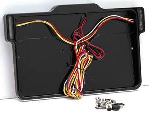 Porta matrícula trasero con luces LED integradas para motocicleta