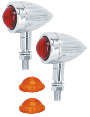 Par de pilotos traseros mini speeder estilo custom para motocicleta Harley-Davidson
