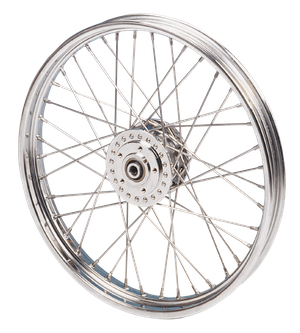 Conjunto de rueda delantera con llanta rolled edge para Harley-Davidson Sportster y Dyna
