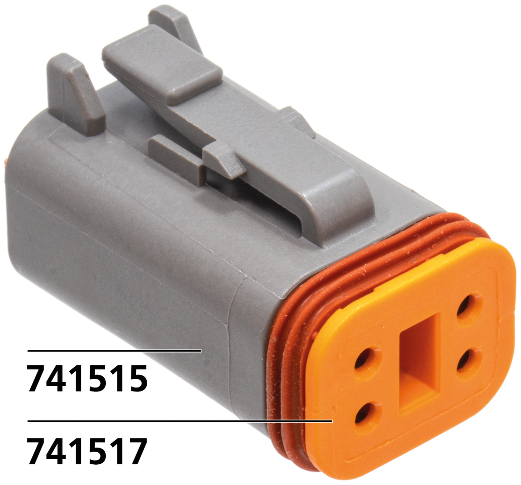 Conjunto de conectores eléctricos tipo Deutsch para cableado de moto