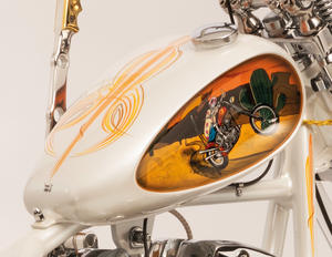 Depósito de gasolina estilo Mustang Laredo para moto custom