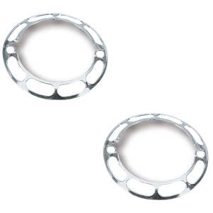 Adornos cromados con agujeros para intermitentes de motocicleta