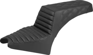 Asiento Step-Up negro de dos niveles para motocicleta Harley-Davidson