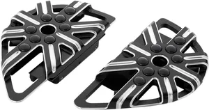 Reposapiés trasero 10 Gauge negro mate para motocicleta Harley-Davidson