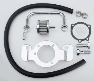 Soporte metálico para filtro de aire y carburador de motocicleta