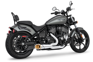 Escape doble Slash Cut negro para Indian PowerPlus y Thunderstroke