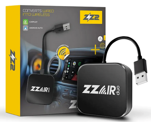 Adaptador ZZAIR para conexión inalámbrica de Apple CarPlay y Android Auto