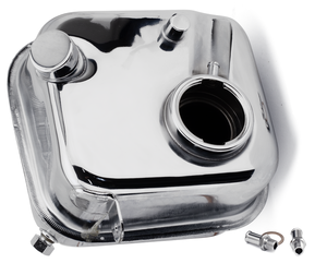 Depósito de aceite cromado para motor Big Twin de 4 marchas