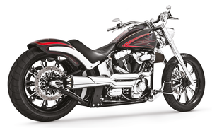 Escape American Outlaw High 2-en-1 cromado para moto custom