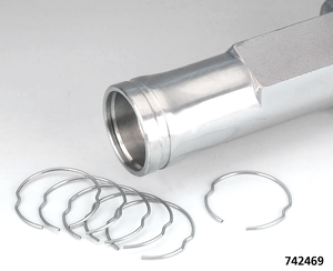 Clips de retención metálicos y arandelas para retenes de horquilla de motocicleta