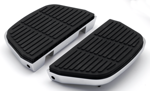 Plataformas traseras para acompañante con soportes de montaje en negro