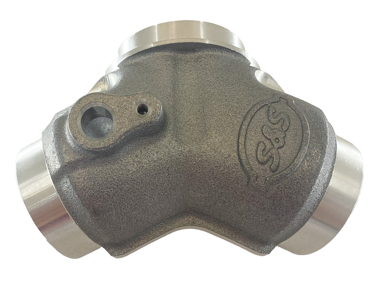 Colector de escape S&S instalado en motor con carburadores Mikuni HSR y Screamin' Eagle