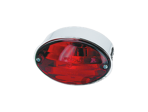 Piloto trasero con diseño ojo de gato y diodos LED instalados en motocicleta