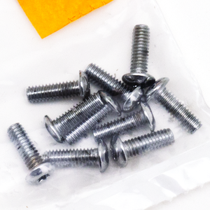 Surtido de tornillos Torx con cabeza botón de acabado cromado