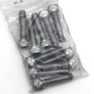 Conjunto de tornillos y tuercas galvanizados de medida SAE para montaje de motocicleta
