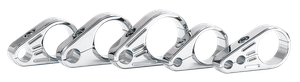 Par de soportes de cable cromados Zodiac para motocicleta
