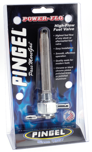 Grifo de gasolina Pingel Power-Flo de alta capacidad para depósito