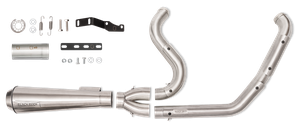 Escape Black Duck 2 en 1 instalado en motocicleta Harley-Davidson Touring